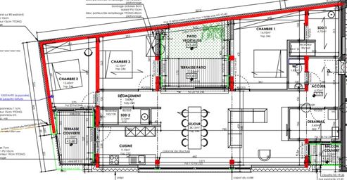 Ein moderner Lebensstil im Herzen von Malmedy – Neubauwohnung (Projekt) mit Terrassen und Balkon