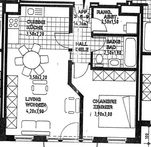 Ihre ideale Starterwohnung oder ein rentables Investment in Eupen: Charmante 1-Schlafzimmer-Wohnung mit Balkon und Tiefgaragenstellplatz –