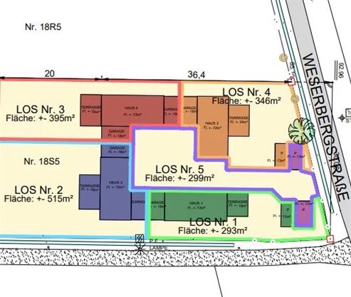 Promotoren & Investoren: Exklusives Baugrundstück mit genehmigtem Projekt für 4 Einfamilienhäuser in gefragter naturnaher Grenzlage – vollständig geplant, baureif und ohne Bauverpflichtung!