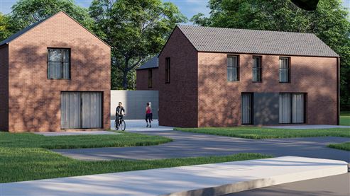 Promotoren & Investoren: Exklusives Baugrundstück mit genehmigtem Projekt für 4 Einfamilienhäuser in gefragter naturnaher Grenzlage – vollständig geplant, baureif und ohne Bauverpflichtung!