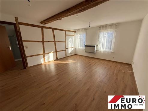 Wohn- und Geschäftshaus mit zwei Wohneinheiten und zwei Privatparkplätzen und kleiner Grünfläche in zentraler Lage von Eupen