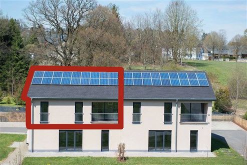 Aantrekkelijk appartement met beschutte buitenruimte te koop in Büllingen!