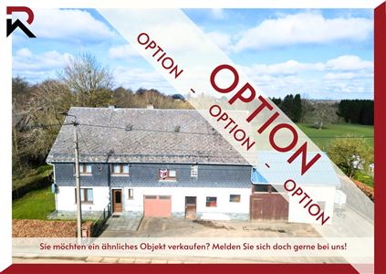 OPTION: Ländliche Immobilie in Mürringen mit großem Garten und Ausbaupotenzial zu verkaufen! - 4760 Büllingen, Belgien 