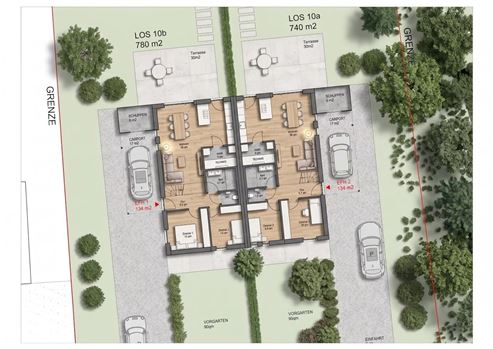 Exklusives Neubauprojekt: Hochwertige Doppelhaushälften in nachhaltiger Modular-Holzbauweise auf außergewöhnlichem Baugrundstück mit unverbaubarem Fernblick